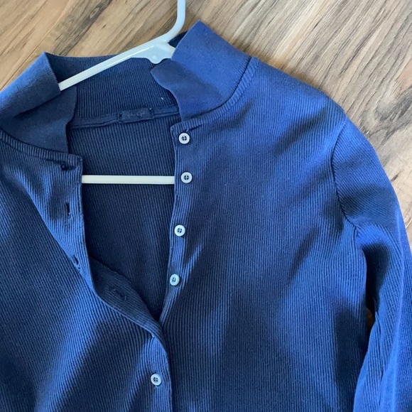 Cropped Button Up Top - Picture 2 of 2